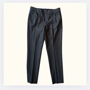 Madewell Wool-Blend Tapered Trouser | Charcoal | Women’s 6